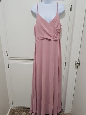 Ever Pretty Blush Pink Spaghetti-Strap Maxi Dress